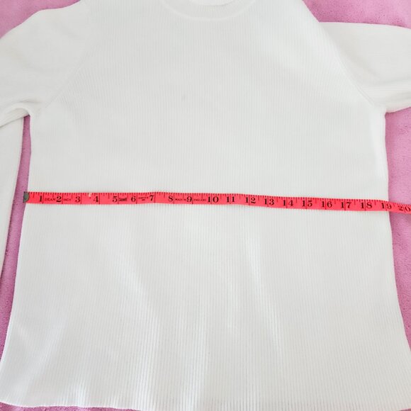 Lauren Ralph Lauren White Ribbed Turtleneck Size XL - Picture 13 of 15